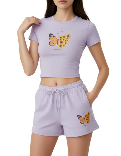Everyday Bloom Baby Tee & Shorts Co-Ord Set