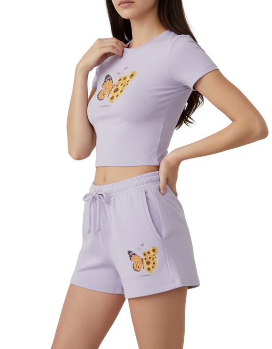 Everyday Bloom Baby Tee & Shorts Co-Ord Set